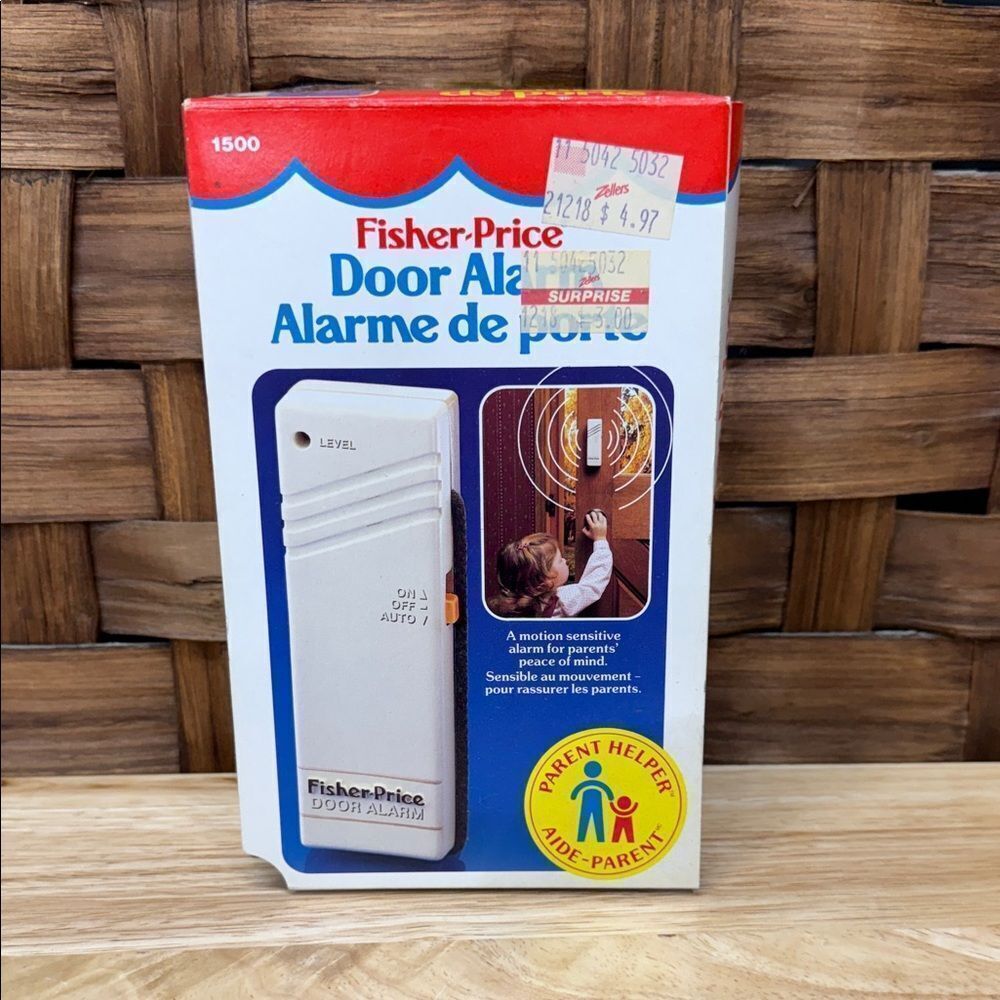 Vintage New Fisher-Price White Door Alarm System